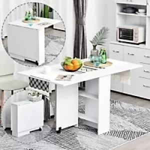 Image of HOMCOM Foldable Table 02-0621 White 1,400 x 800 x 740 mm