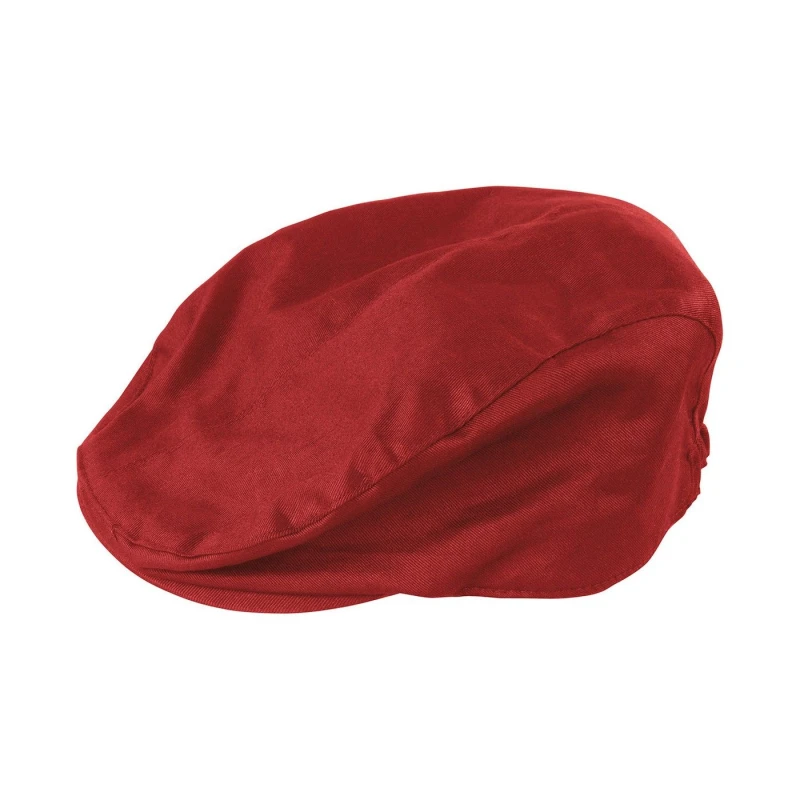 Image of Result Womens Gatsby Herringbone Flat Cap in Red Size: Large Red Female L