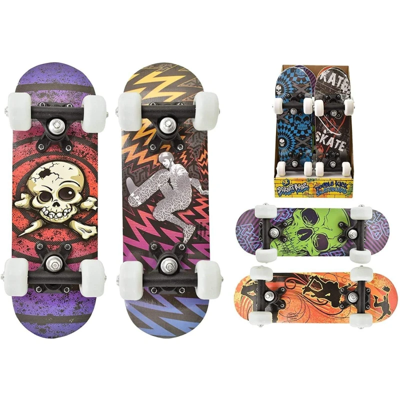 Image of Kandy Toys Mini Complete Beginner Skateboard (16") Assorted Styles, 1 Supplied Multi unisex