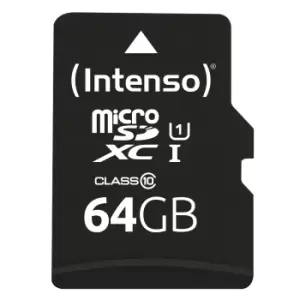 image of Intenso 3424490 memory card 64GB MicroSD UHS-I Class 10