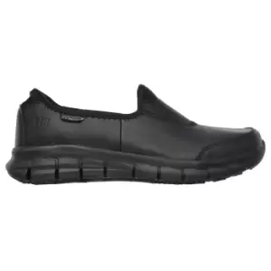 Image of Skechers Occupational Womens/Ladies Sure Track Slip On Work Shoes (3 UK) (Black)