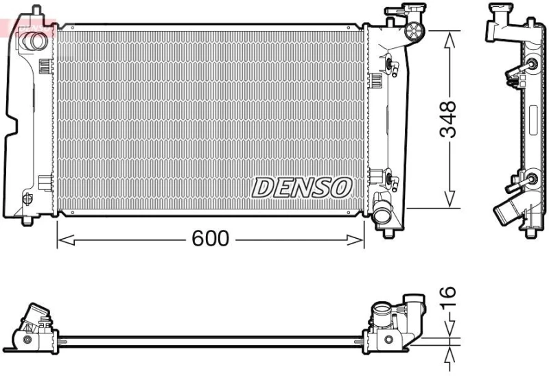 Image of DENSO Engine radiator DENSO DRM50111