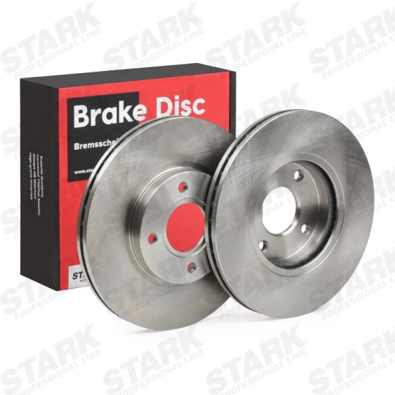 Image of STARK SKBD-0023218 Brake disc Front Axle, Vented, Cast Iron, Uncoated, Untreated, without bolts/screws Cast Iron Brake Disc (82)