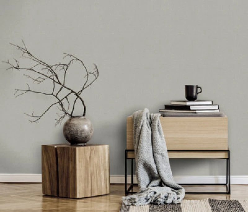 Image of Erismann Erismann Opus Dolce Luxury Woven Plain Taupe Wallpaper Cream