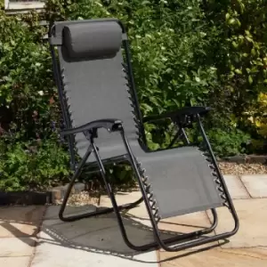 Image of Glendale Textaline Relaxer Chair - Grey