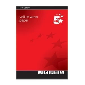 Image of 5 Star Elite A4 Premium Business Paper Wove Finish Ream Wrapped 100gsm A4 Vellum 500 Sheets