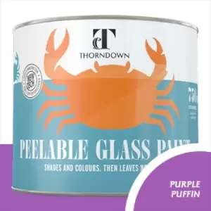 Image of Thorndown Purple Puffin Peelable Glass Paint 150ml - Translucent