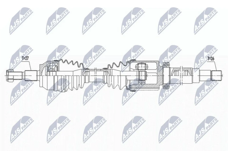 Image of NTY Drive shaft NTY NPW-FR-145