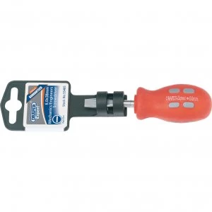 Image of Draper Expert Mechanics Soft Grip Flared Slotted Screwdriver 6mm 38mm