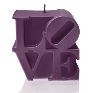 Image of Love Sign Candle &ndash; Violet