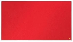 image of Nobo Impression Pro Widescreen Red Felt Board 890x500mm