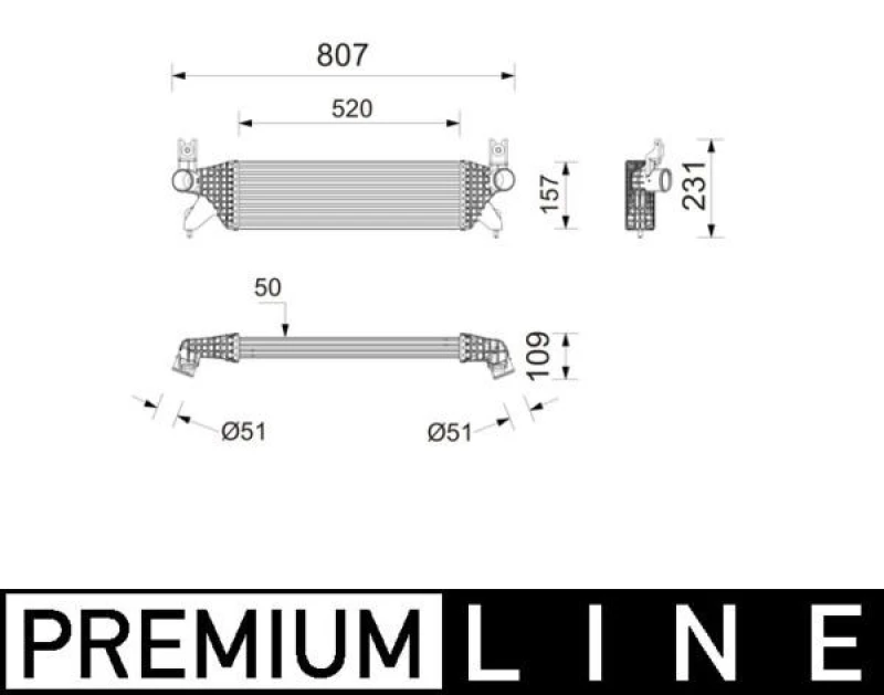 Image of Intercooler MAHLE CI 748 000P