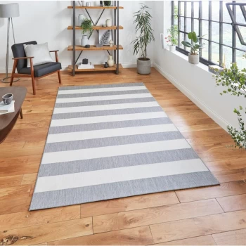 Image of Santa Monica 48644 Grey Light Beige 120cm x 170cm Rectangle - Grey and Beige