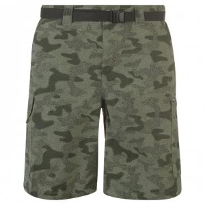 image of Columbia Ridge Belted Shorts Mens - Cypress Heather