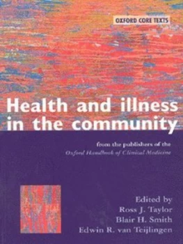 Image of Health and Illness in the Community by Ross J Taylor Book