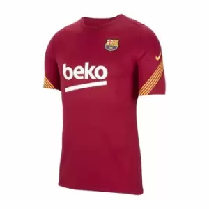 Image of 2020-2021 Barcelona Nike Training Shirt (Noble Red) - Kids