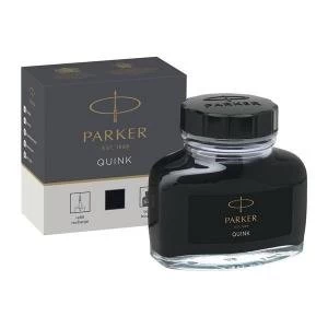 image of Parker Quink 57ml Bottled Ink Black for Fountain Pens 1950375