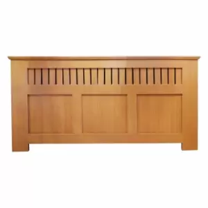 image of At Home Comforts Panel Oak Effect Radiator Cover X Large