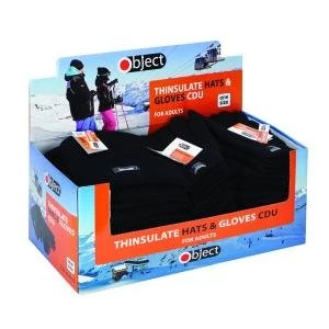 Image of Thinsulate Gloves and Hats Knitted Black Pack of 24 SP1234