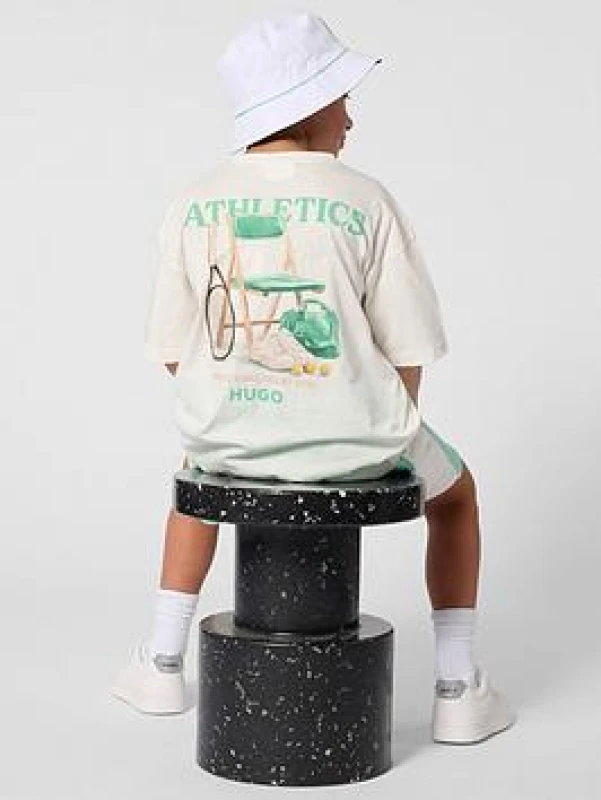 Image of Hugo Kids T-Shirt Regular Fit T-Shirts 8Y White 59608101175