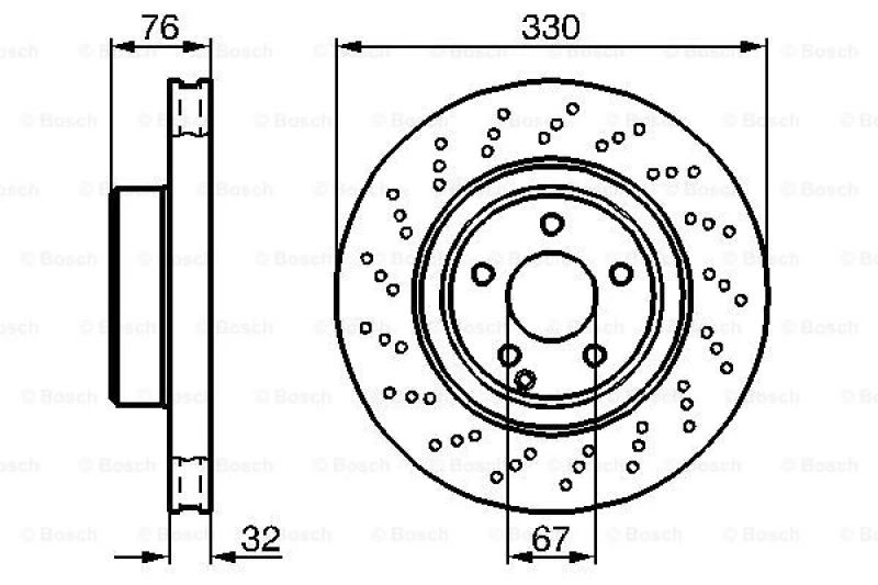 Image of Brake disc Bosch 0 986 478 470