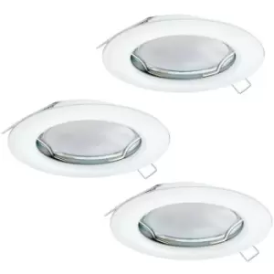 Image of Peneto Recessed Downlight White - 3 Pack - Eglo
