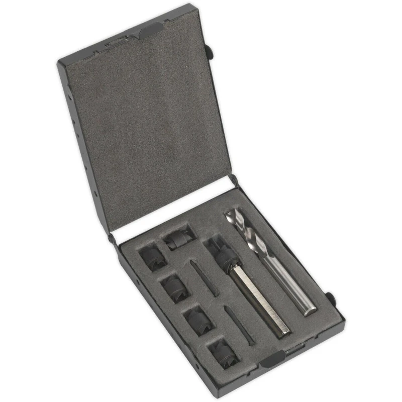 Image of Loops 9 Piece Spot Weld Cutter & Drill Bit Set - Spring Loaded Centre - HSS Cobalt Multi