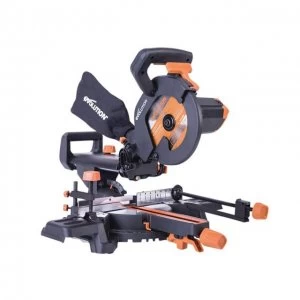 image of Evolution R210SMS+ Pro Multi-Material Sliding Mitre Saw 210mm 1500W 110V