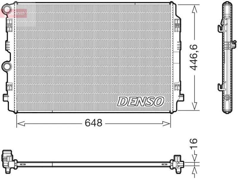 Image of DENSO Engine radiator DENSO DRM02050