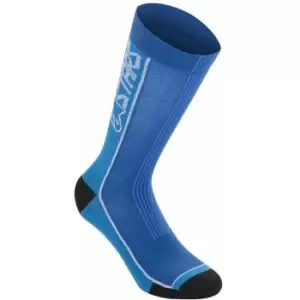 Image of Alpinestars Summer Socks 22 2020: Black/Aqua S Ap17013201097S