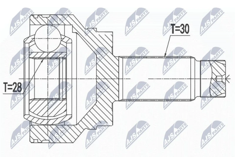 Image of NTY CV joint kit NTY NPZ-BM-015