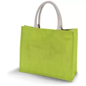 image of Kimood Womens/Ladies Jute Beach Bag (Pack Of 2) (One Size) (Lime)