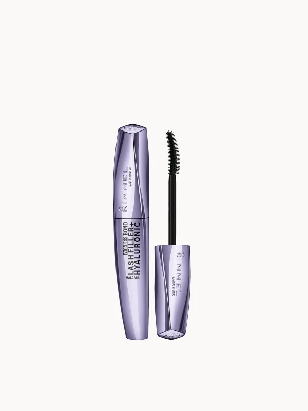 Image of Rimmel Wonder'Bond Lash Filler+Hyaluronic Mascara 26ml (Various Shades) - Black