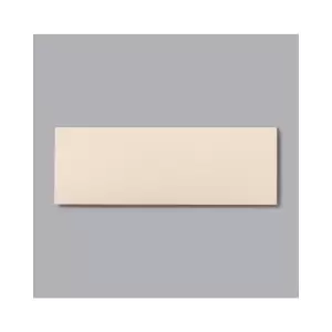 Image of 10cm x 30cm Metro Flat Cream Gloss Wall Tile