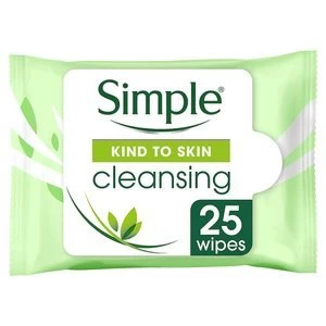 Simple Kind To Skin Cleansing Facial Wipes 25s