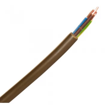 Image of Zexum 0.5mm 3 Core PVC Flex Cable Gold Round 2183Y - 1 Meter
