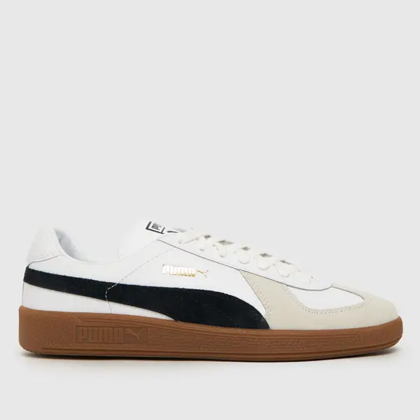 Puma White - Black - Gum Army Trainers (Female)