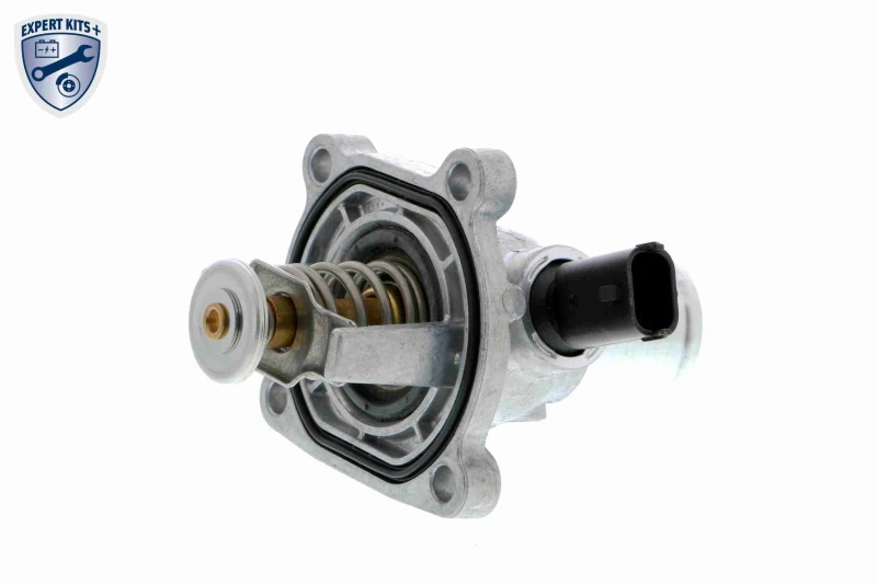 Image of VEMO V40-99-0031 Engine thermostat EXPERT KITS +, Opening Temperature: 105°C, with gasket/seal, with housing, with sensor Thermostat,coolant (316)