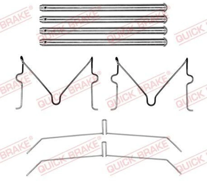 Image of QUICK BRAKE Brake pad fitting kit QUICK BRAKE 109-0199