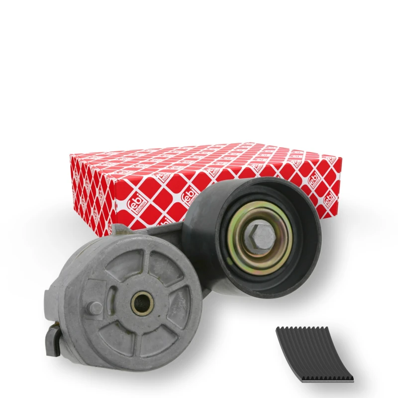 Image of FEBI BILSTEIN 30200 V-ribbed belt set with tensioner element V-Ribbed Belt Set (542)