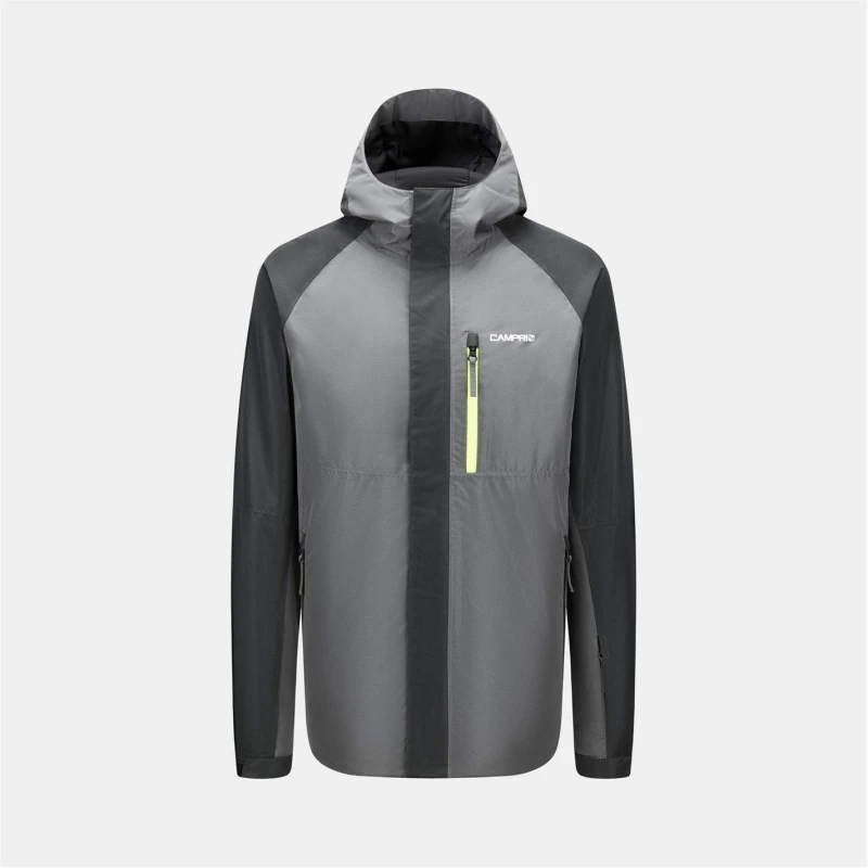 Image of Campri Mens Raise Waterproof Breathable Hooded Ski Jacket Black male Small
