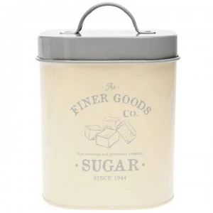 Image of Boutique Kitchen Sugar Canister - Cream/Grey