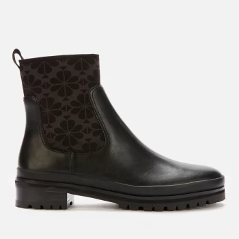 Image of Kate Spade New York Womens Josie Leather Chelsea Boots - Black - UK 4