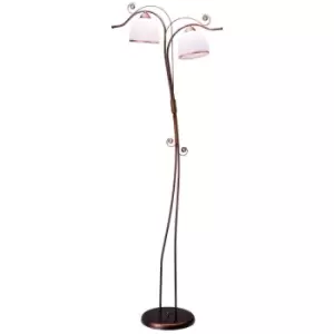 image of Retro Multi Arm Floor Lamp Black, 2x E27