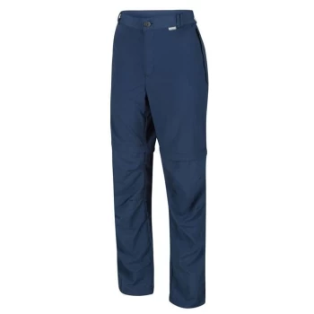 Image of Regatta Leesville II Walking Zip Off Trousers Long Leg - Blue