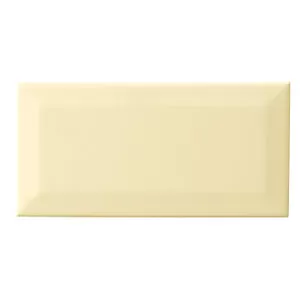 Image of Wickes Metro Cream Ceramic Tile 200 x 100mm