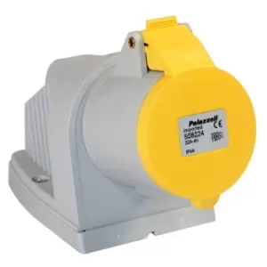 Image of Lewden 508224 Surface Angled Socket 32A 3P 110V 4H IP44 Moulded