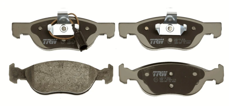 Image of TRW GDB1387 Brake pad set incl. wear warning contact Brake Pad Set,disc brake (402)
