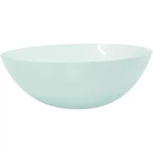 image of Vidaxl - Basin Glass 50x37x14cm Frosted Cream