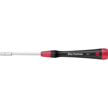 Image of Wiha PicoFinish Electrical & precision engineering Socket wrench Spanner size: 2.4mm Spanner size (inch): 3/32" Blade length: 60 mm